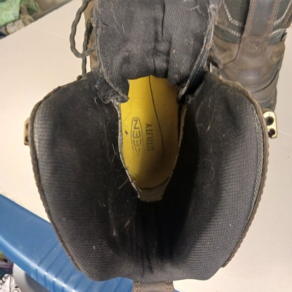 Keen Mens Philadelphia Waterproof Work Boots Composite Toe Leather Brown Sz 12D - Picture 13 of 14